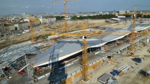 Verkehrsstation im Wachsen