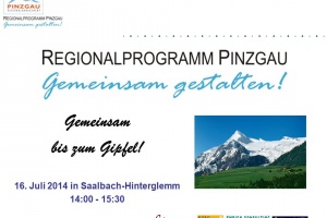 Regionalprogramm Pinzgau Gemeinsam bis zum Gipfel!