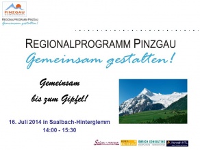 Regionalprogramm Pinzgau Gemeinsam bis zum Gipfel!