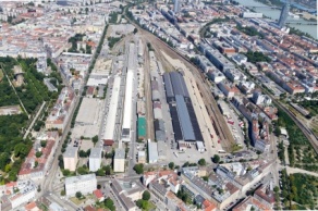 Nordwestbahnhof aus der Vogelperspektive