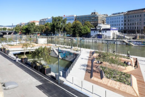 Schwimmende Gärten in Wien